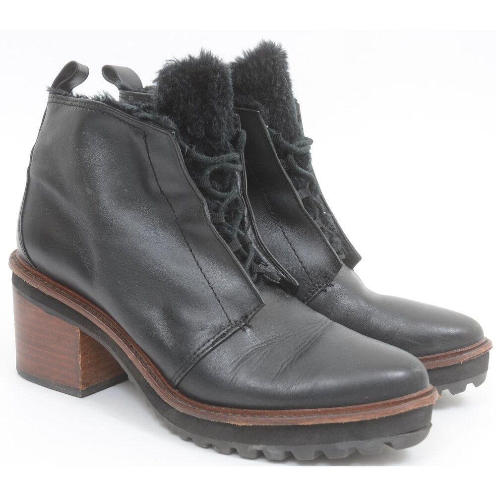 Kelsi Dagger Brooklyn Patterson Block-Heel Booties Women's 9 Chunky Lug